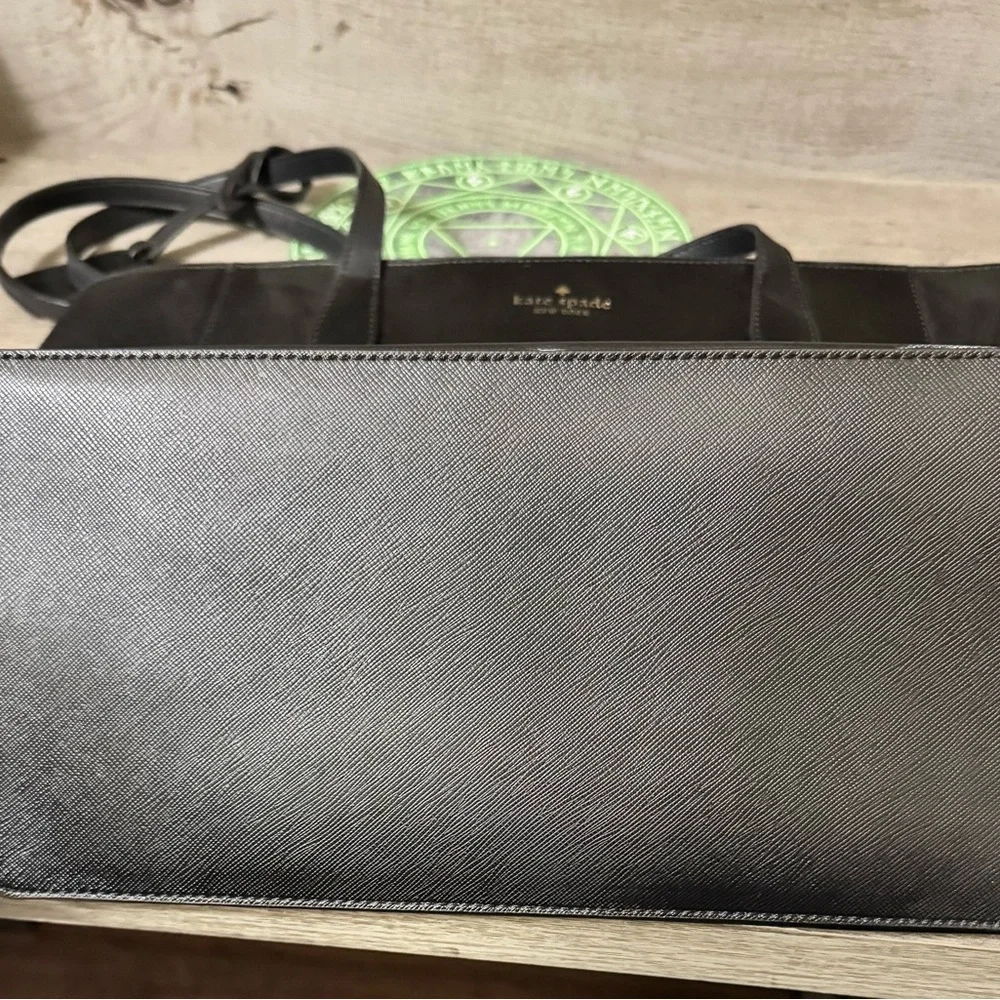 Kate Spade Black Dana Saffiano PVC tote with matching Madison wallet - Picture 10 of 16